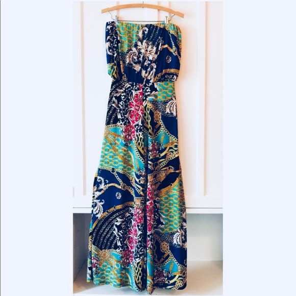 Symphony Pants - ✨Symphony High Waist Strapless Palazzo Jumpsuit